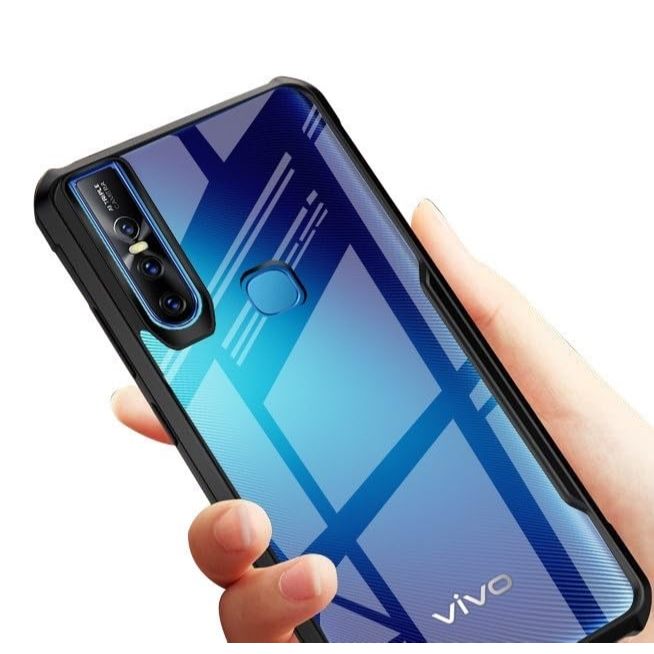 Case Vivo V15/V15 Pro Softcase Fusion Shockproof Bening Anti Air Hardcase Armor Casing Tahan Bentur
