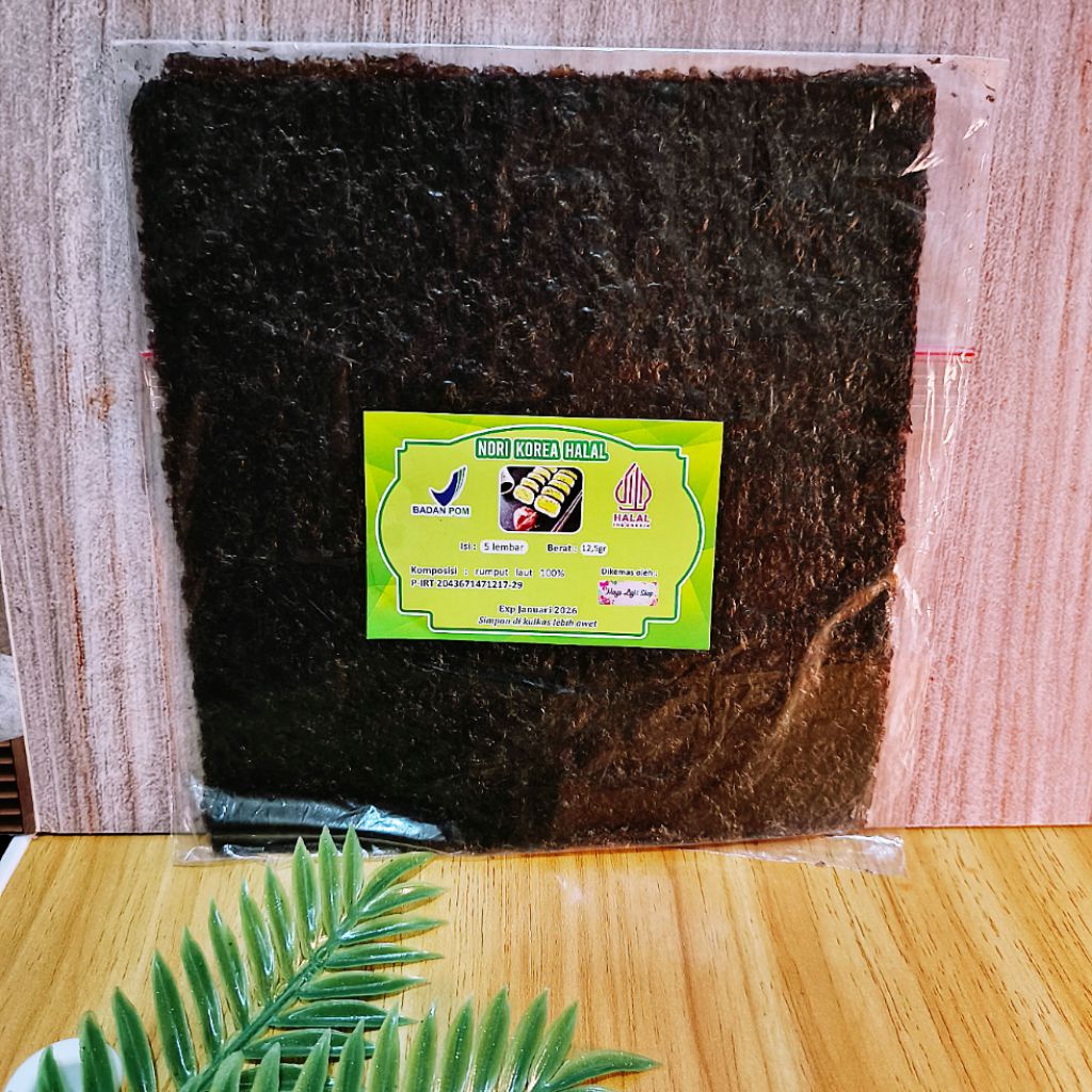 

nori sushi isi 5 lembar sushi rumput laut halal seaweed kimbap bento murah nori korea halal promo murah