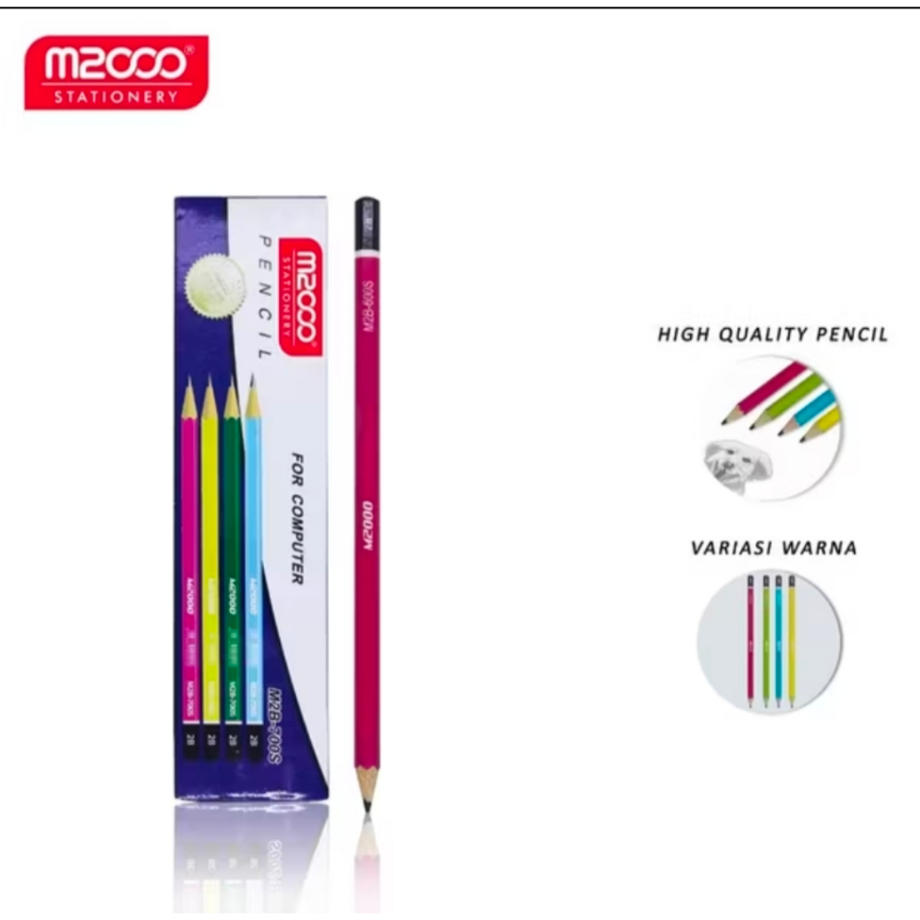 

Pensil 2B M2000 M2B-700S ( per pack isi 12 pcs ) untuk Komputer