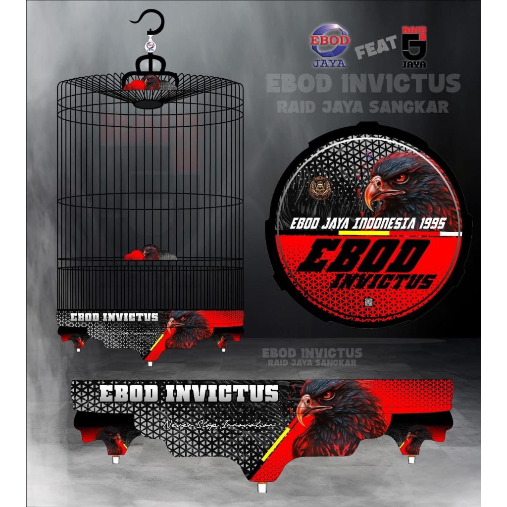 SANGKAR MURAI DECAL EBOD JAYA INVICTUS GARUDA NO. 2