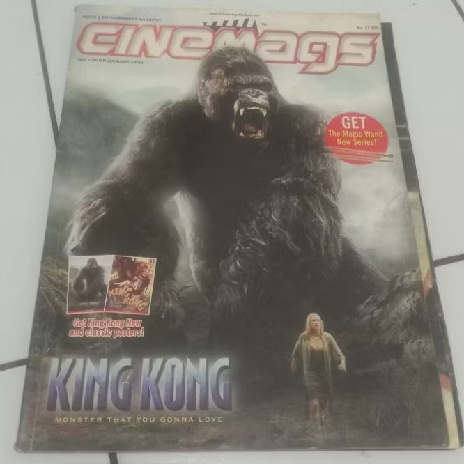 Majalah Original Cinemags King Kong Tersedia Poster Kingkong dan Spiderman