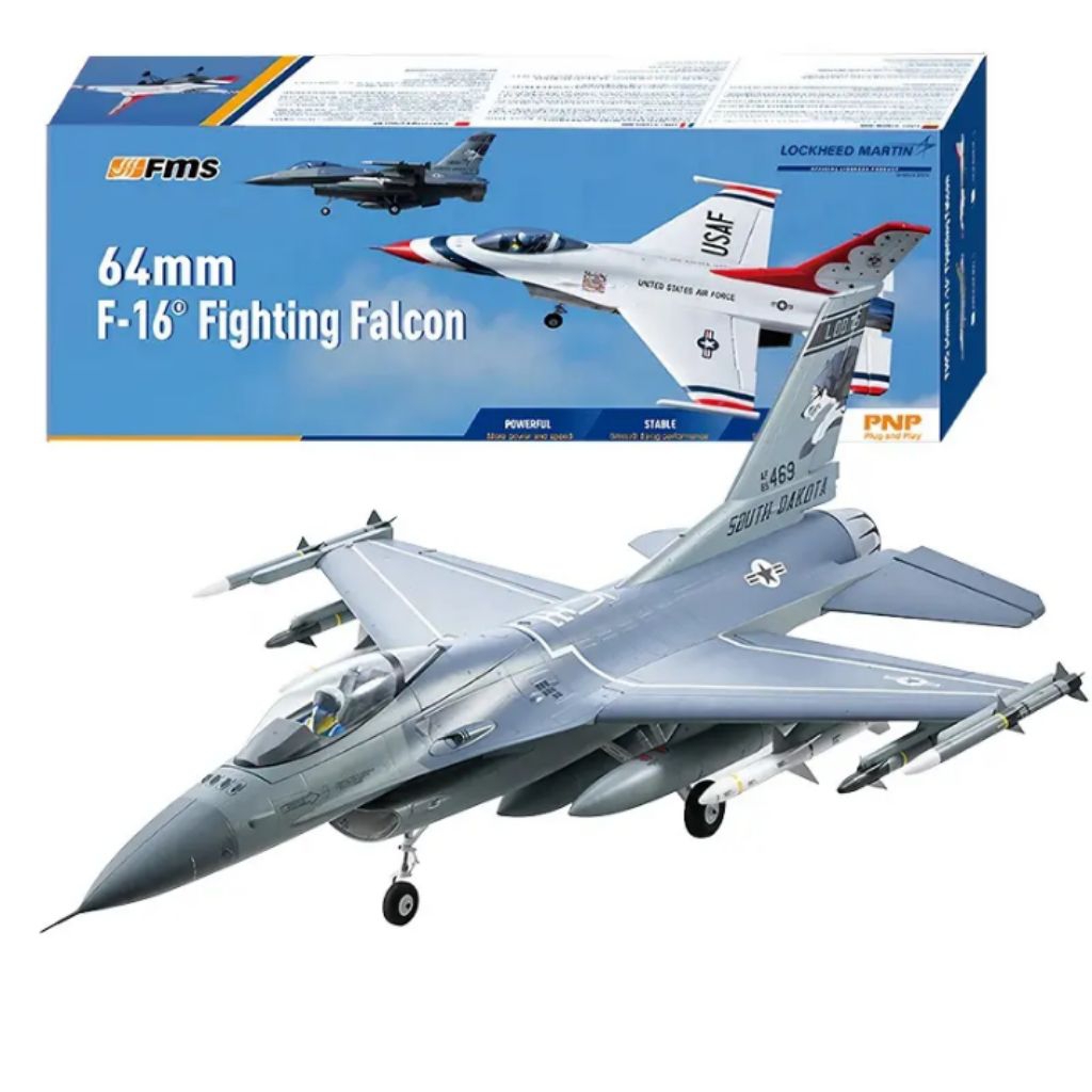 Rc PNP FMS pesawat F16 fighting falcon 64mm