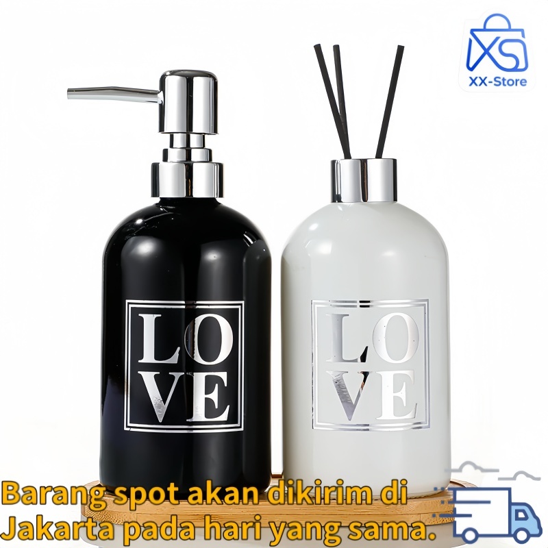400ml aesthetic dispenser botol sabun cuci tangan sabun cuci piring botol isi ulang plastik