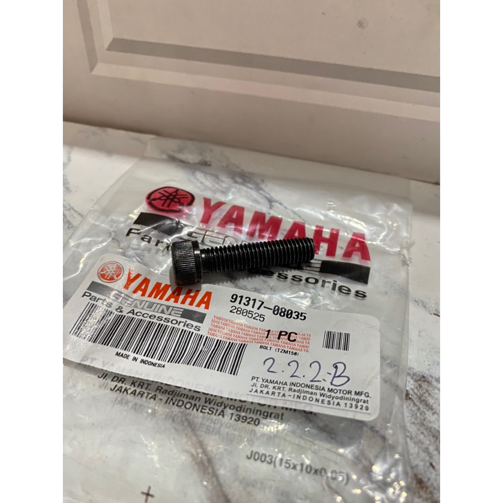 Baut Breket Knalpot Yamaha Mio Sporty/Mio Smile/Mio Soul/Fino Karbu Original Asli Yamaha 91317-08035