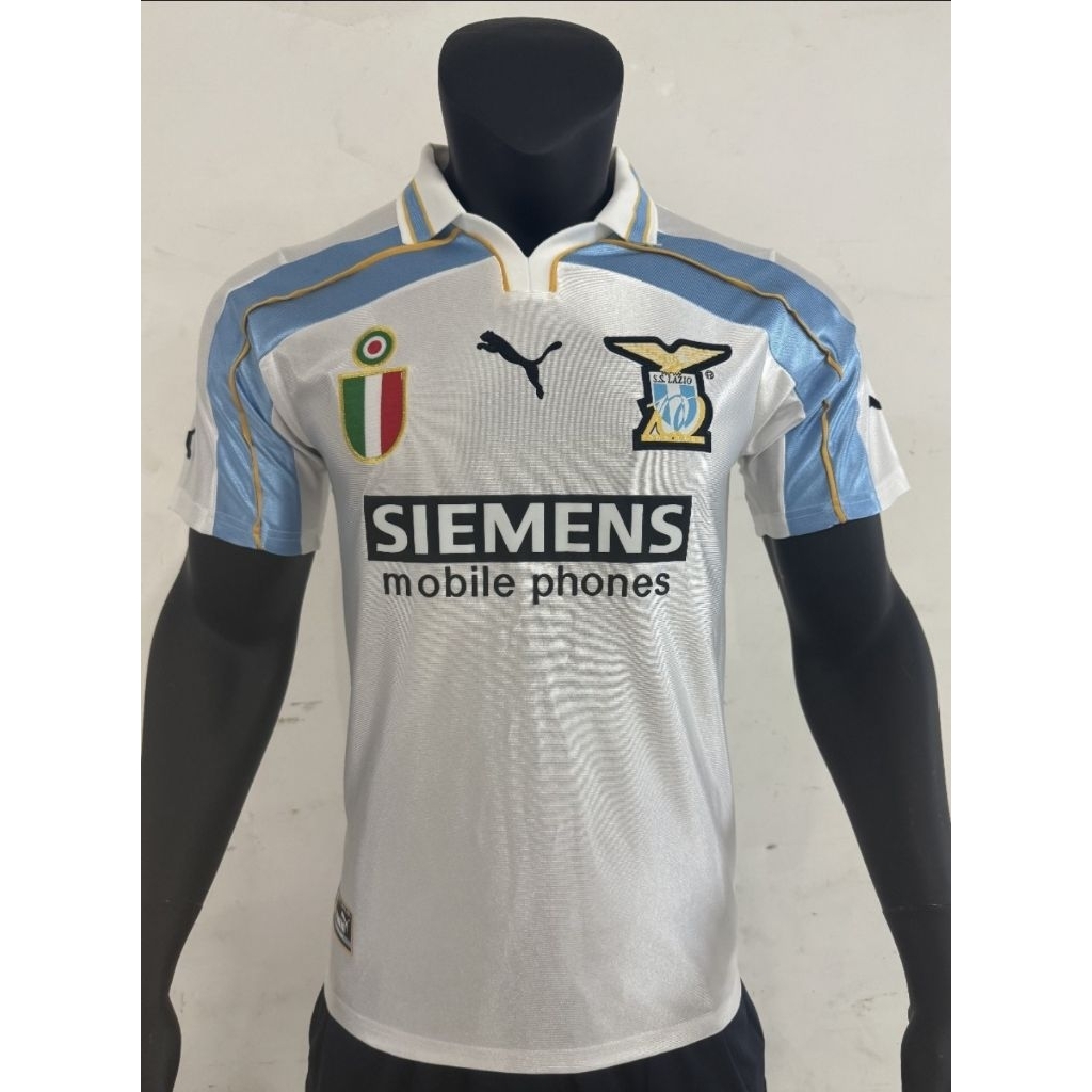 Jersey Kaos Baju Sepak Bola SS Lazio Nesta Home Away 3rd Third Retro Klasik Classic Jadul Lawas Vint