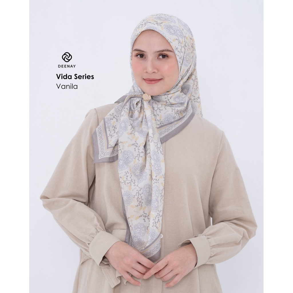 Deenay  Vida Vanilla - Hijab Segi Empat Terbaru