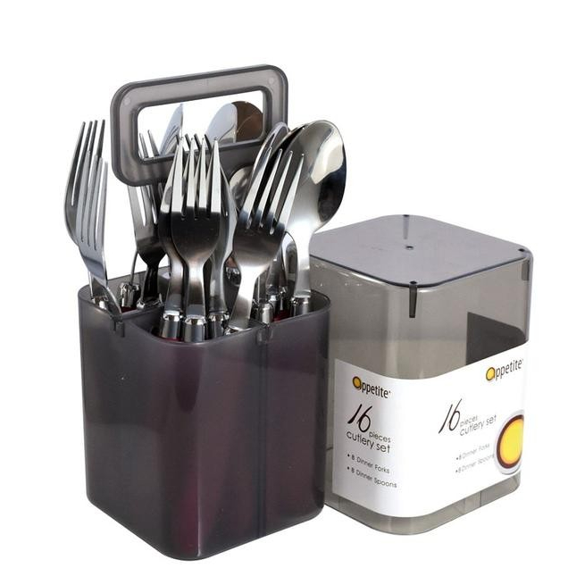 Appetite Set 16 Pcs Hugo Alat Makan - Merah