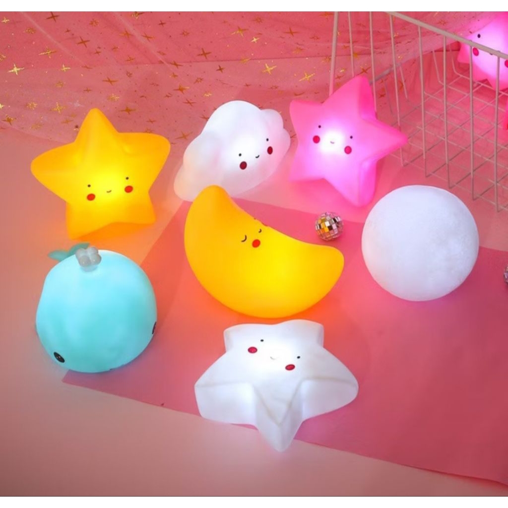 Lampu Tidur Motif LED / Lampu Tidur Baterai Berkualitas