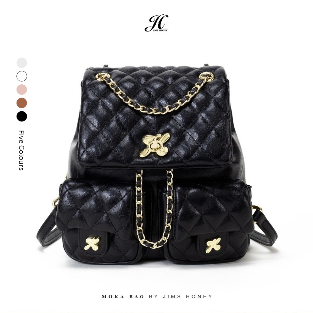 JIMS HONEY - RANSEL WANITA MOKA BACKPACK - TAS PUNGGUNG UKURAN KECIL MODEL LUCU