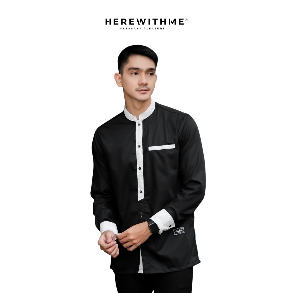 Herewithme Taqwa "Jamil" Black Taqwa Panjang Hitam Pria