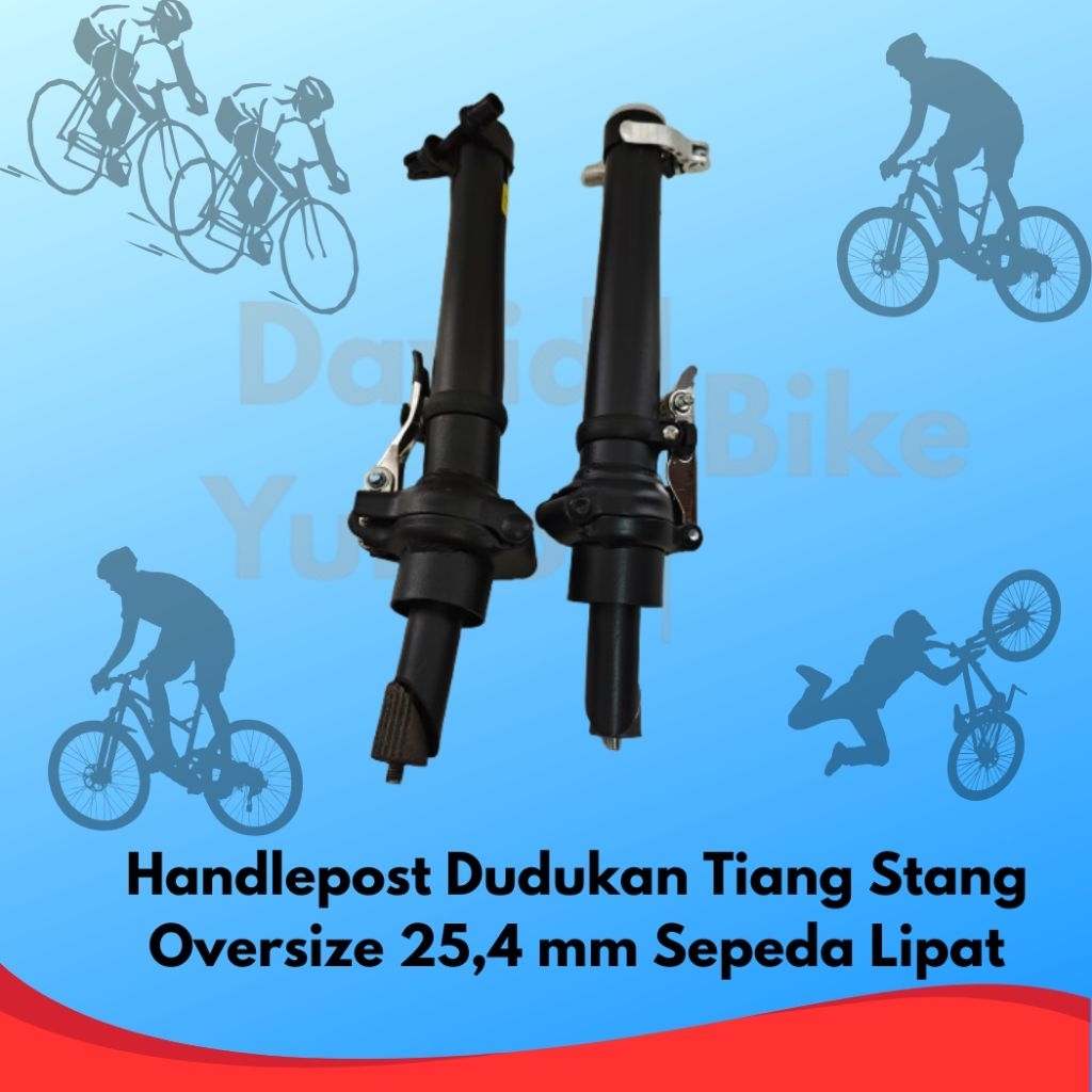 Tiang Stang Handlepost Sepeda Lipat 25.4 Oversize