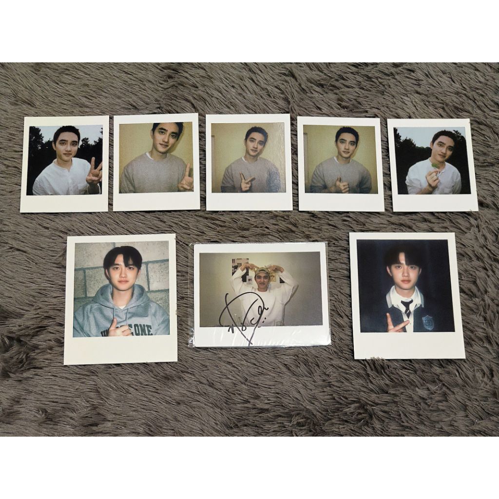 polaroid pola  doh kyungsoo d.o. exo seasons greetings welkit welcome kit membership residence playb