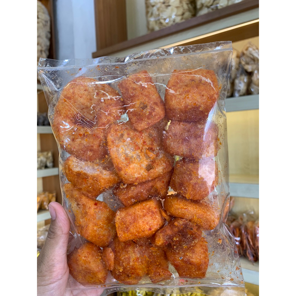 kerupuk jangek balado / kerupuk kulit balado