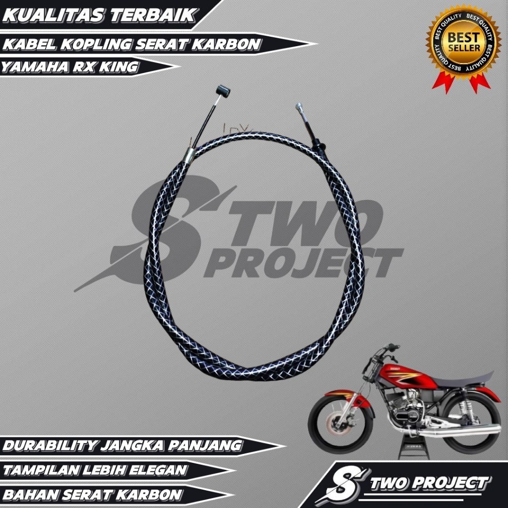 Kabel Kopling Serat Karbon motor yamaha rx king rx s dt