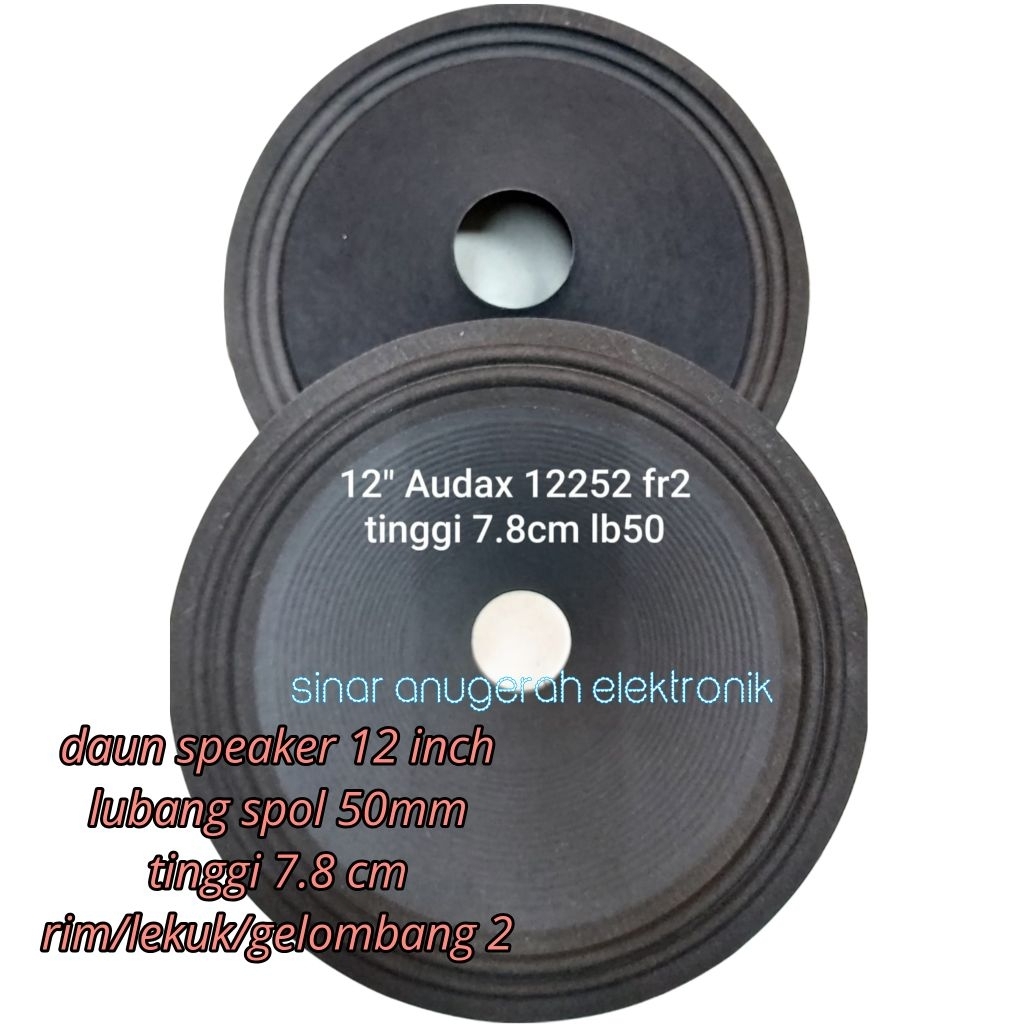 daun speaker 12 lubang 50mm atau 2 in gelombang 2