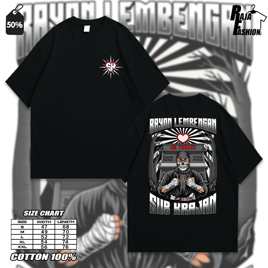 Kaos Psht Terbaru Distro Terate Kaos Pria Keren Lambang Psht Baju warga sh Terate- kaos