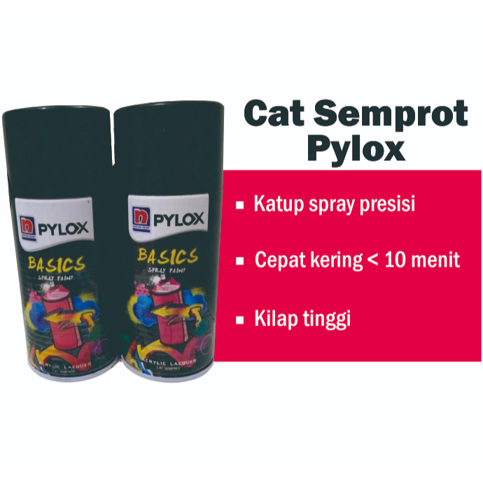 Cat Semprot Nippon Paint Pilox Pilok Pylox Spray 300 CC Piloks Motor Mobil Mengkilap