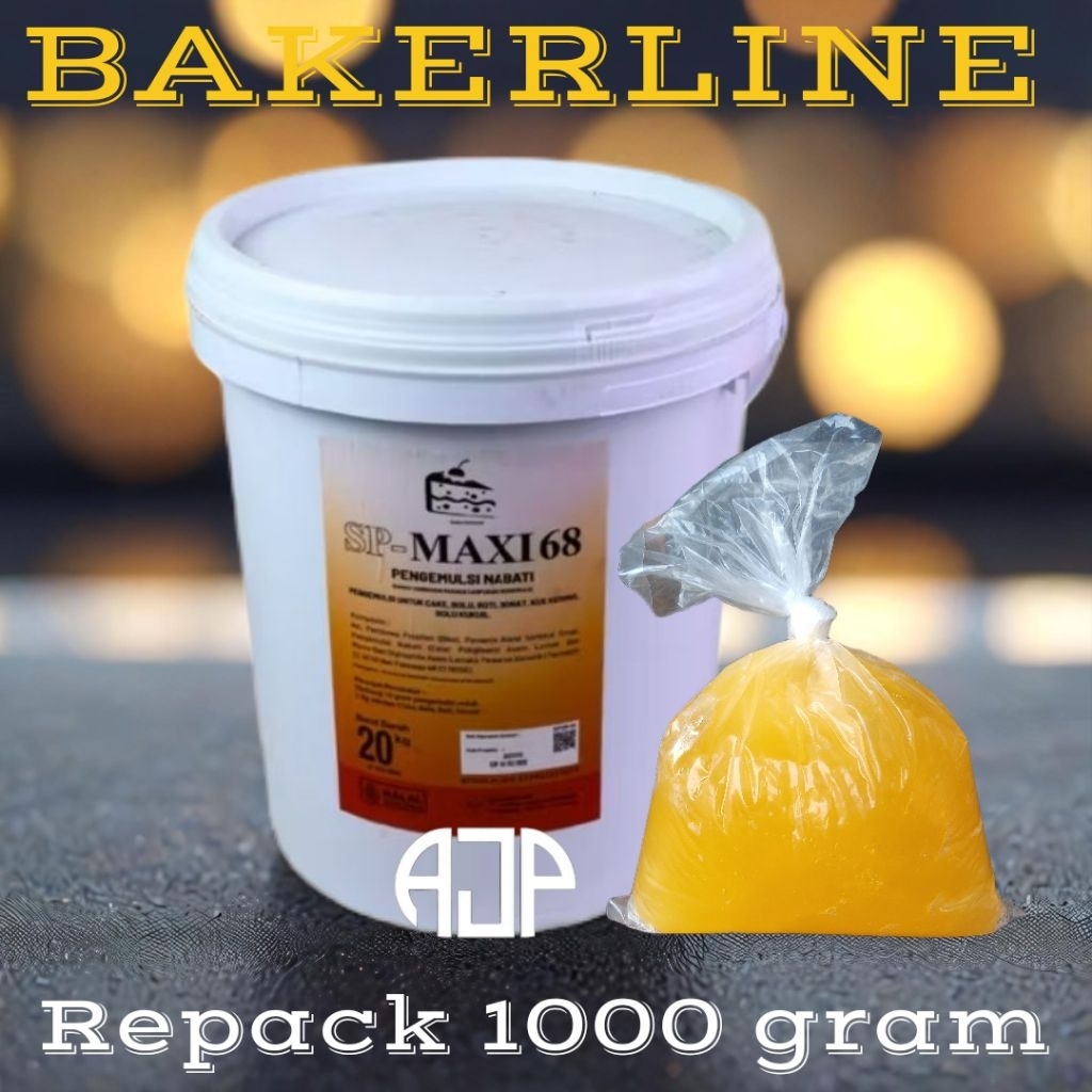 

Bakerline SP MAXI 68 Cake Emulsifier / Pengemulsi Kue | Repack 1000 gr