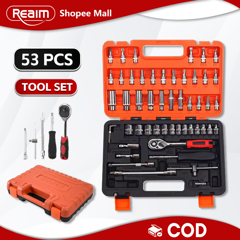 Kunci Sok Set 53pcs Kunci Mata Sok Kunci Shock Set Lengkap Kunci Mata Sok 53 PCS Set Socket (1/4 ")
