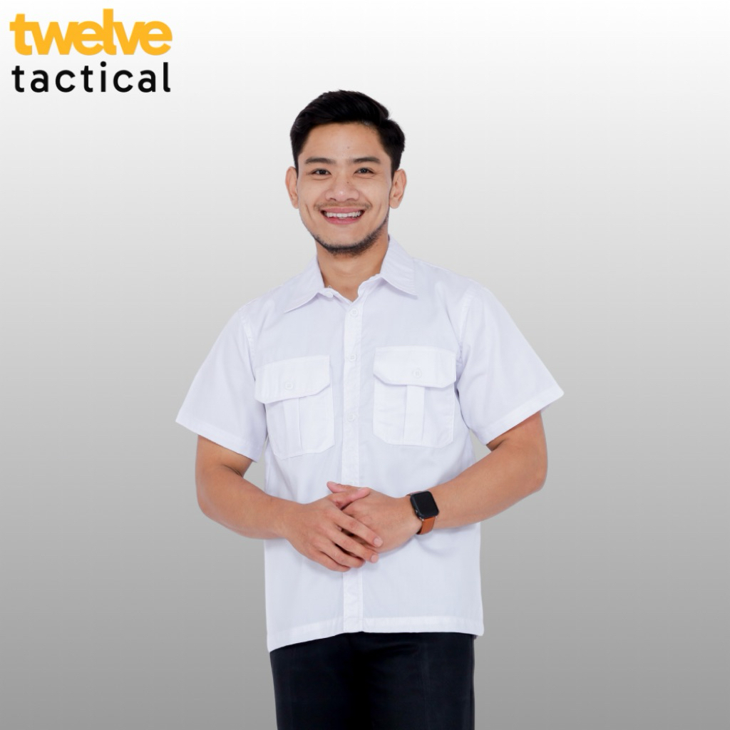 Kemeja PDH PDL Lapangan Tactical Pakaian Atasan Seragam PNS ASN Outdoor Lengan Pendek Drill unione