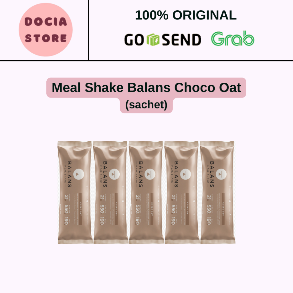 

Docia Store | BALANS MEAL SHAKE TRIAL UYU SACHET | Choco Banana Granoberry Melon Chia Latte | Susu Protein & Tinggi Kalsium Rendah Kalori | Pengganti Sarapan