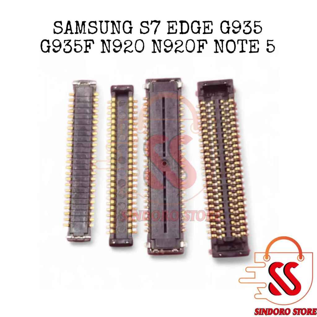 Konektor Lcd Samsung S7 Edge G935 G935f N920 N920F Note 5 Fpc 48 Pin Di Mesin Di Kabel