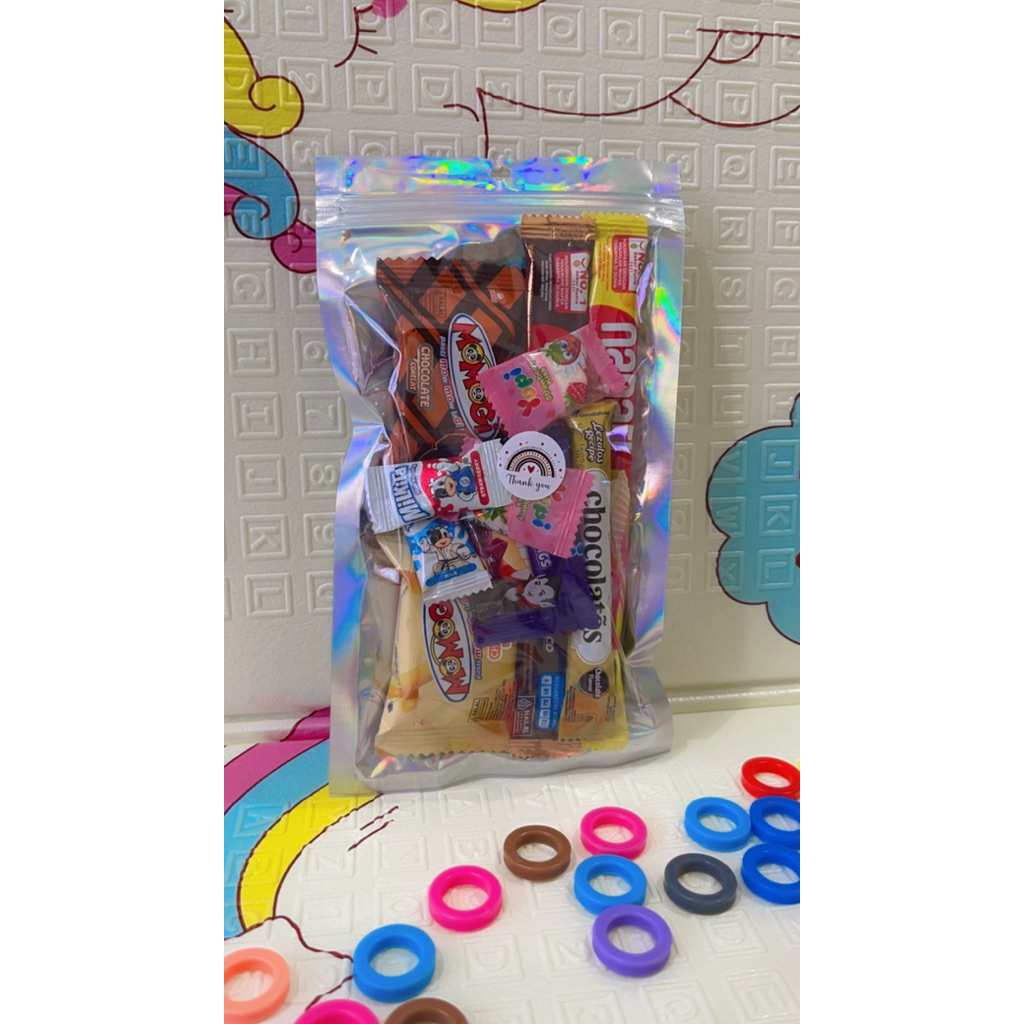 Bucket mini snack ulang tahun/perpisahan/hampers/parcel