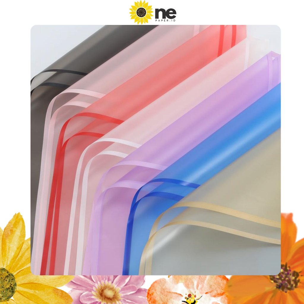 

One Paper - Flower Wrapping Paper Transparan List Kertas Buket Bunga Cellophane KB05