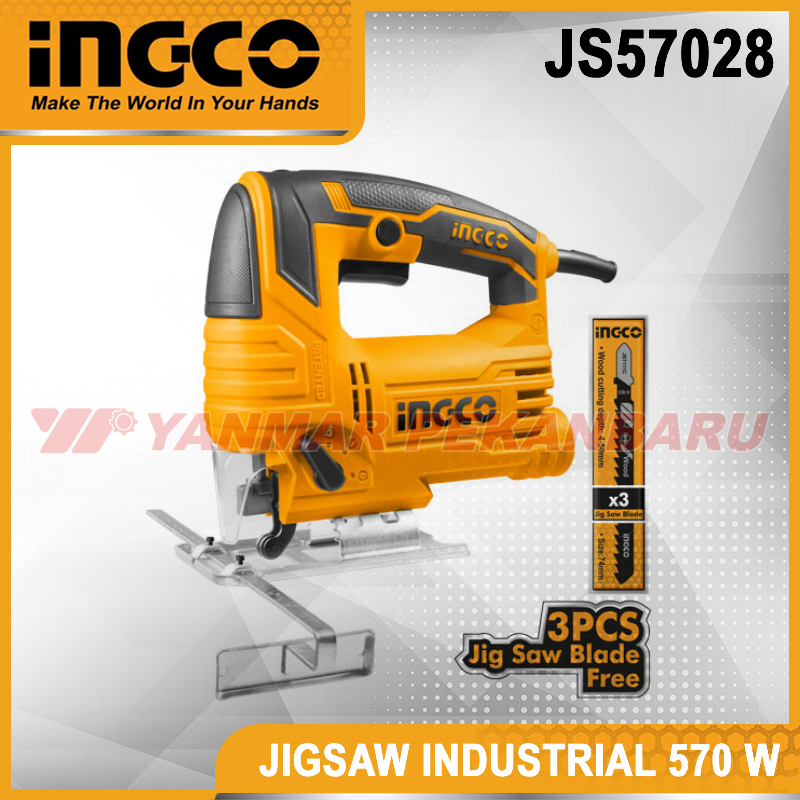 Mesin Jigsaw Industrial 570 Watt INGCO JS57028