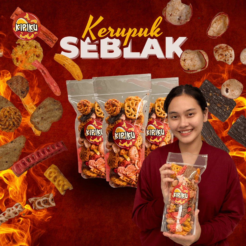

Kerupuk Seblak Campur Pedas Gurih 250 Gram