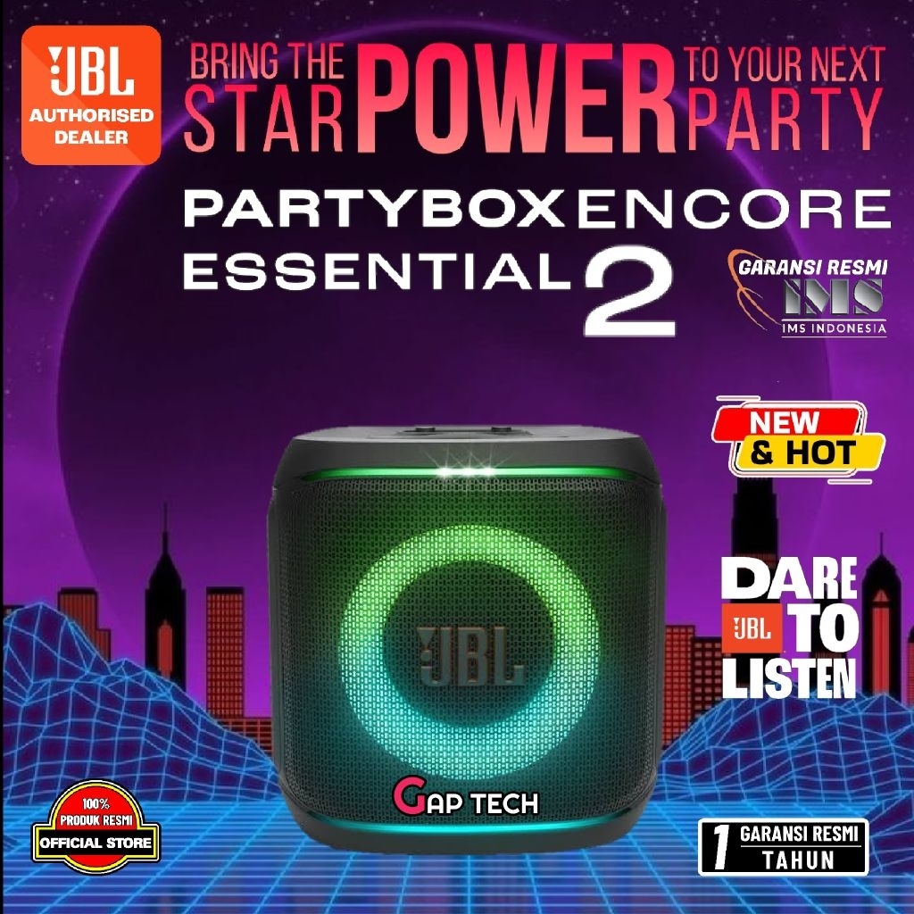 JBL Partybox Encore Essential 2 / Encore Essential2 / Gen 2  Portable Party Speaker with Powerful 10