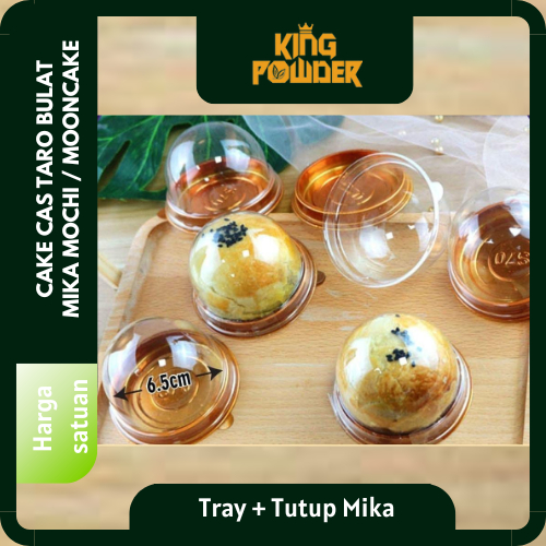 Mika Mochi Bulat | Cake Case Tart Bulat | Mika Mooncake | Mika Box Bulat 6cm