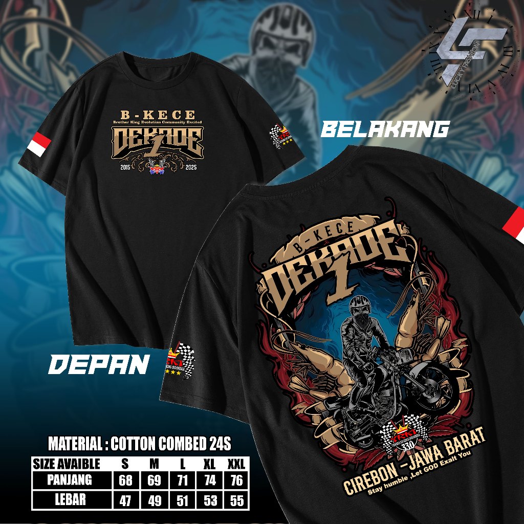 KAOS RX KING 1 DEKADE YKIS LENGAN PENDEK RR IDN