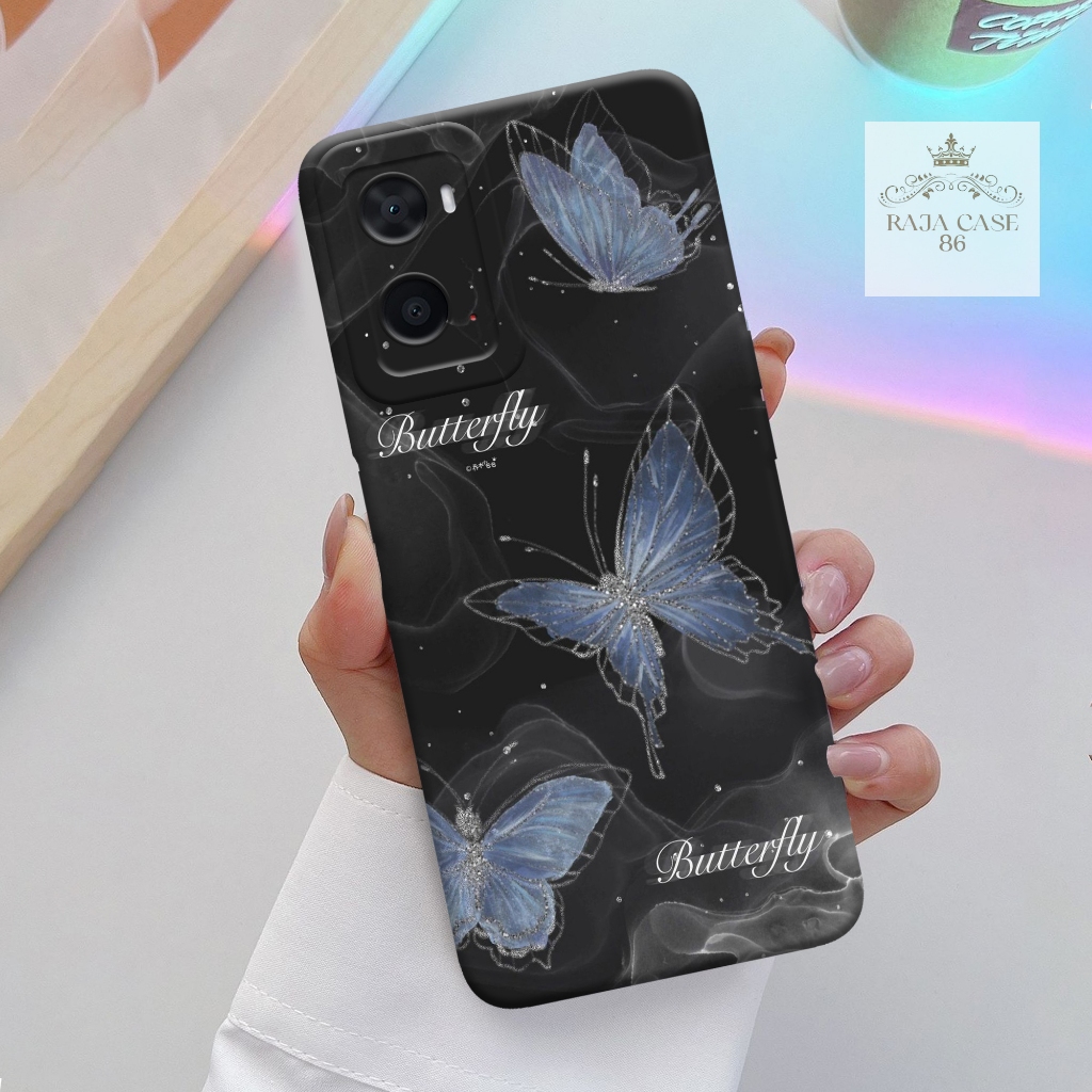 Case Oppo A76 / A96 - casing Oppo A76 - Motif case Kupu - Pelindung handphone - Oppo - Softcase Oppo