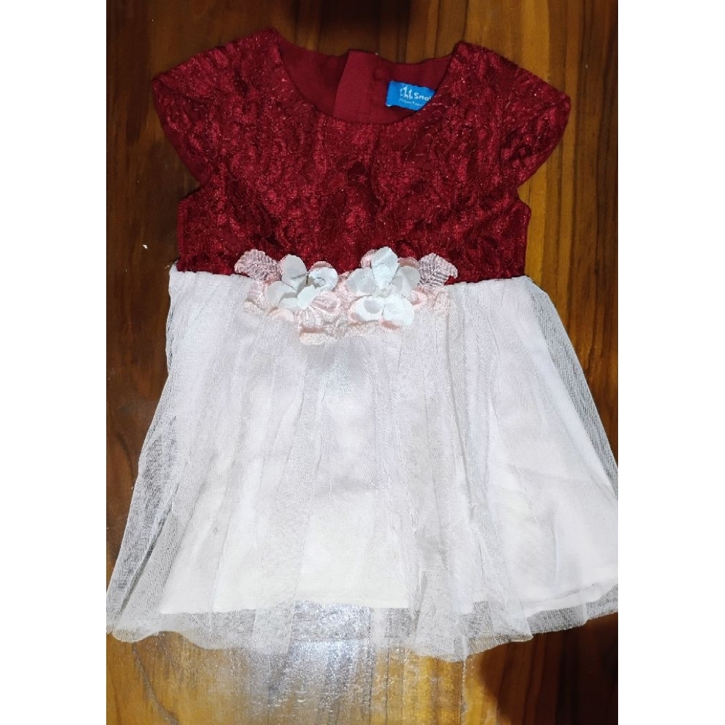 Gaun pesta bayi 1 tahun preloved