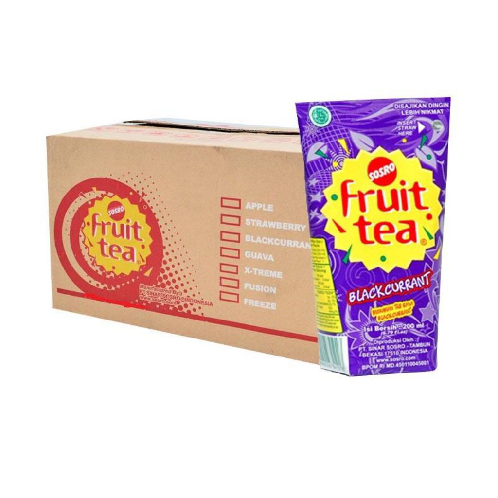 

Sosro Fruit Tea Pouch 24 x 200ml