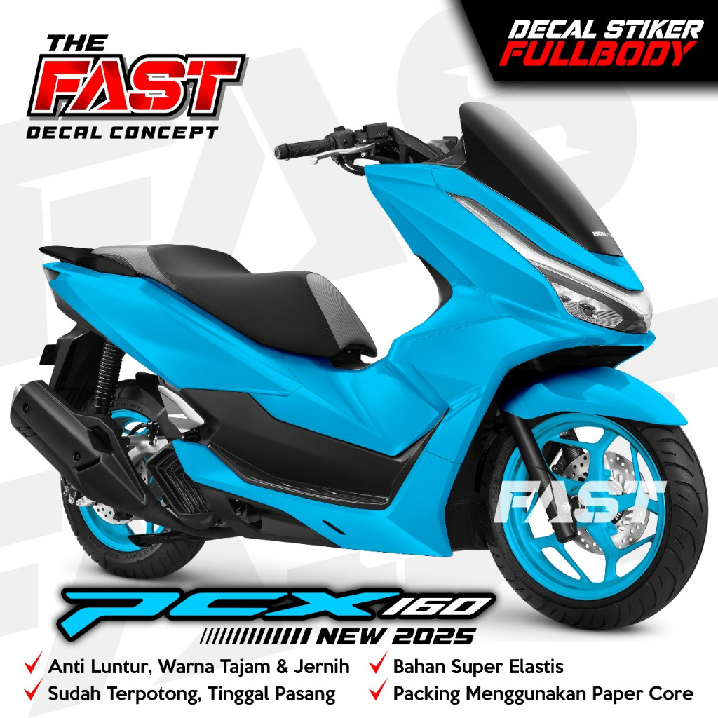 TERBARU Decal PCX Stiker DECAL HONDA PCX 160 2025 POLOSAN Full Body Decal PCX 160 NEW Desain simple 