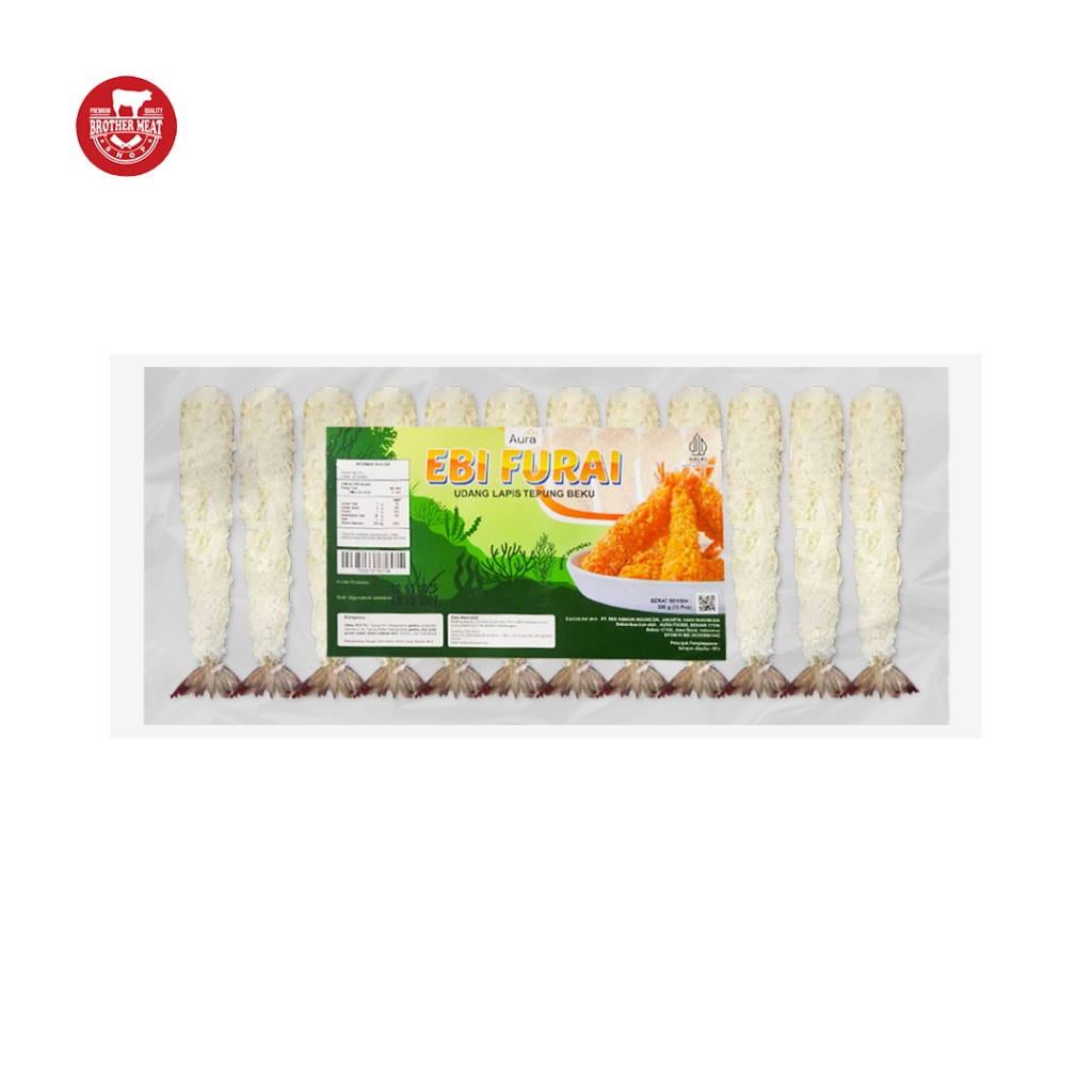 

Aura Foods Ebi Furai isi 12 / Udang Lapis Tepung - Brothermeatshop