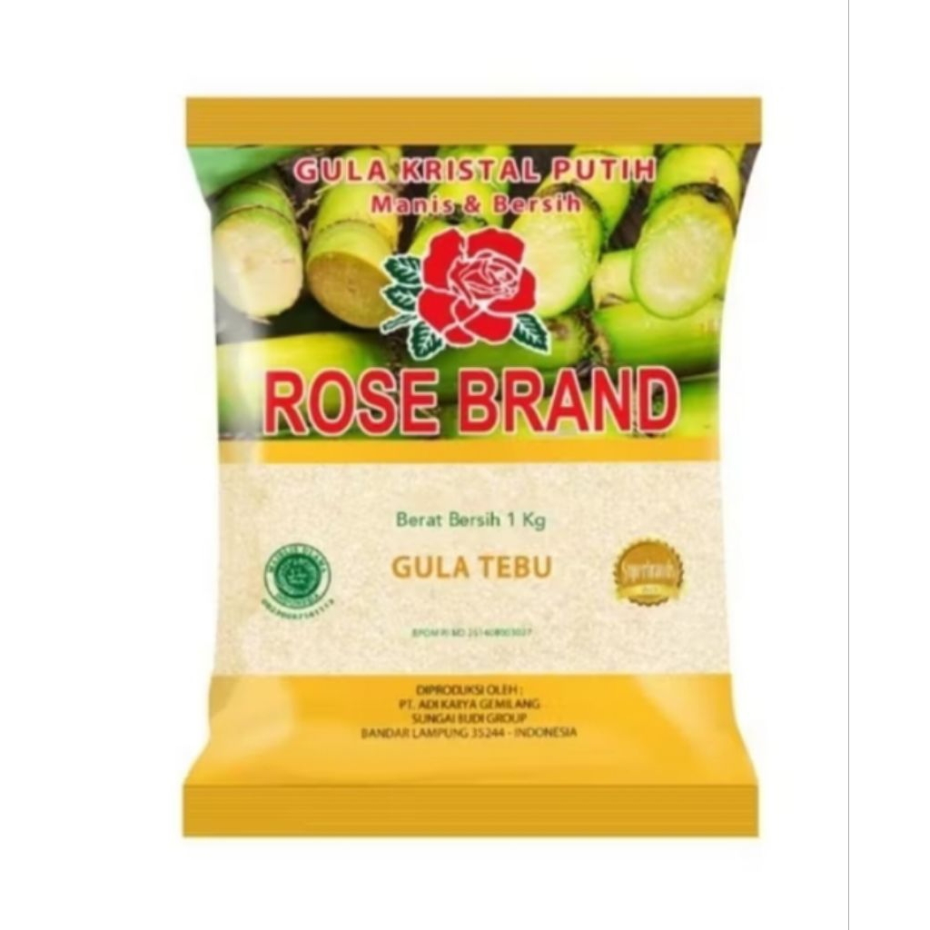 

medan, Gula tebu rose brand kuning @1 kg