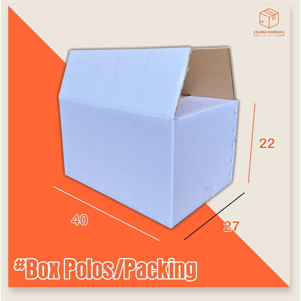 

Box Putih Polos | 40x27x22 cm /double wall tebal/boxbuah/kardusapel/kardusjeruk/boxalpukat/boxmangga/boxkarton/boxpolos/boxpaking/boxkarton