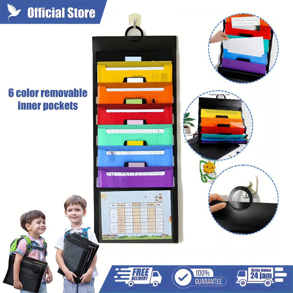 

6 Layer Rak Dokumen Gantung A4 Anti Air - Kisi Rak File Gantung Folder File Dokumen Untuk Sekolah Kantor Rumah