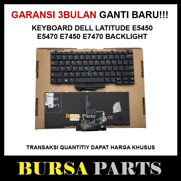 Keyboard Dell Latitude 5490 5491 5495 Black