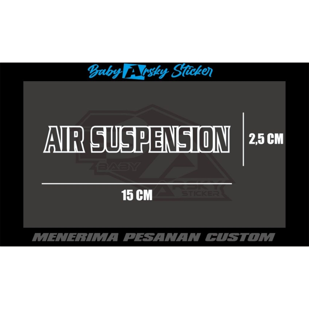 Sticker cutting AIR SUSPENSION