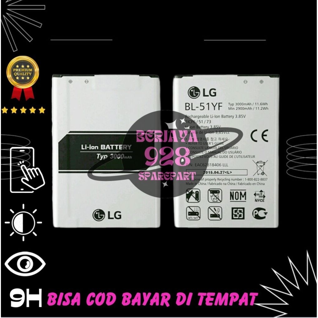 BATERAI LG G4 / H818 / H819 / BL-51YF ORG NEW PRODUK