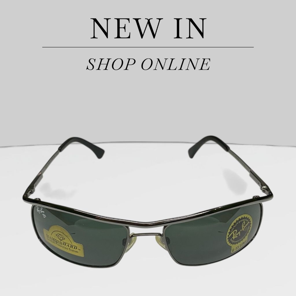 Ray.Ban Original Sunglasses kode RB3339 Polarized Stainless Steel Kacamata Hitam Pria Wanita premium