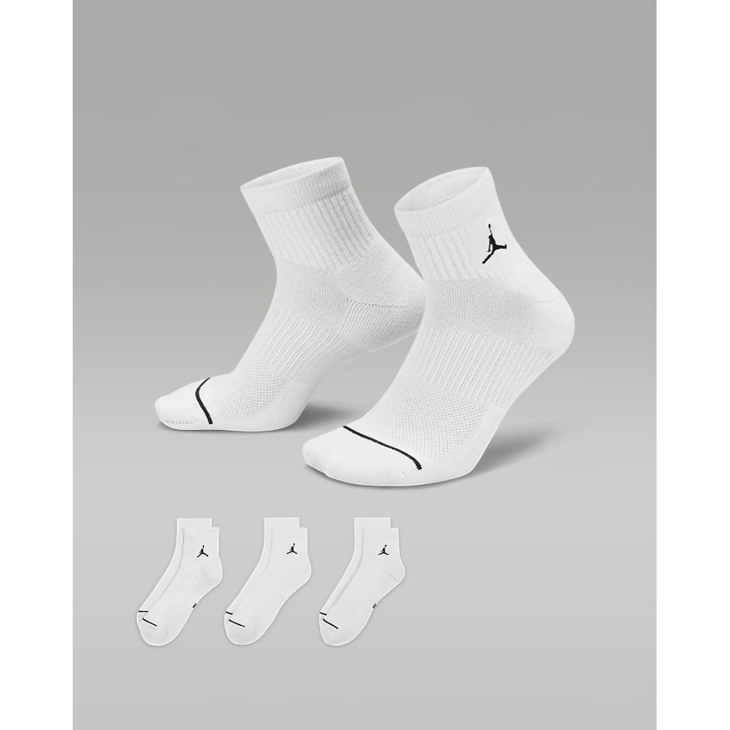 Kaos kaki Jordan Everyday Ankle DX9655-100 100% Original