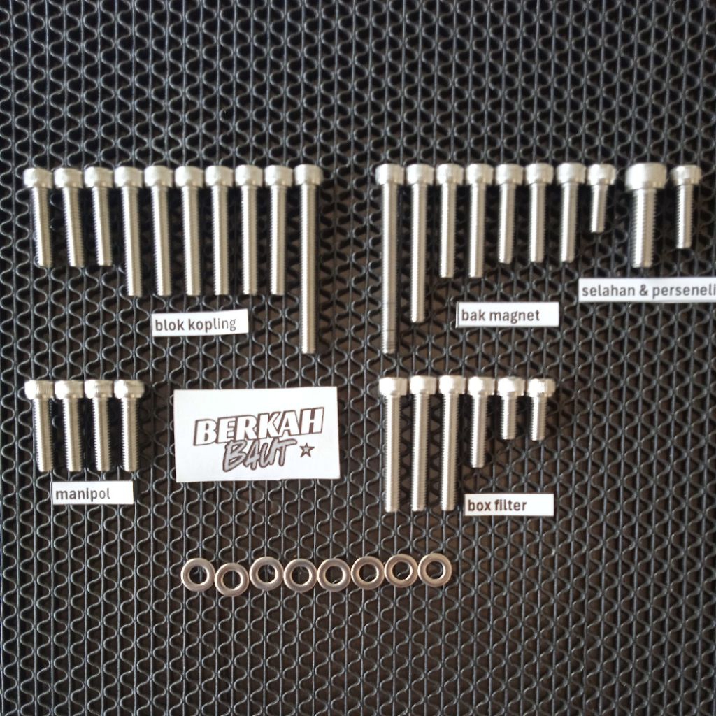 baut blok mesin RX- spesial Yt 115 stainless 304