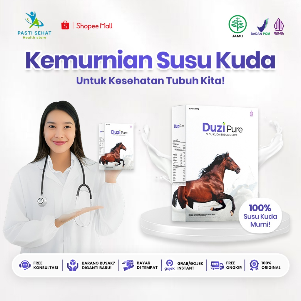 

Duzi Pure Susu Kuda Liar Original & Bpom Aman Untuk Kesehatan Tulang Sendi