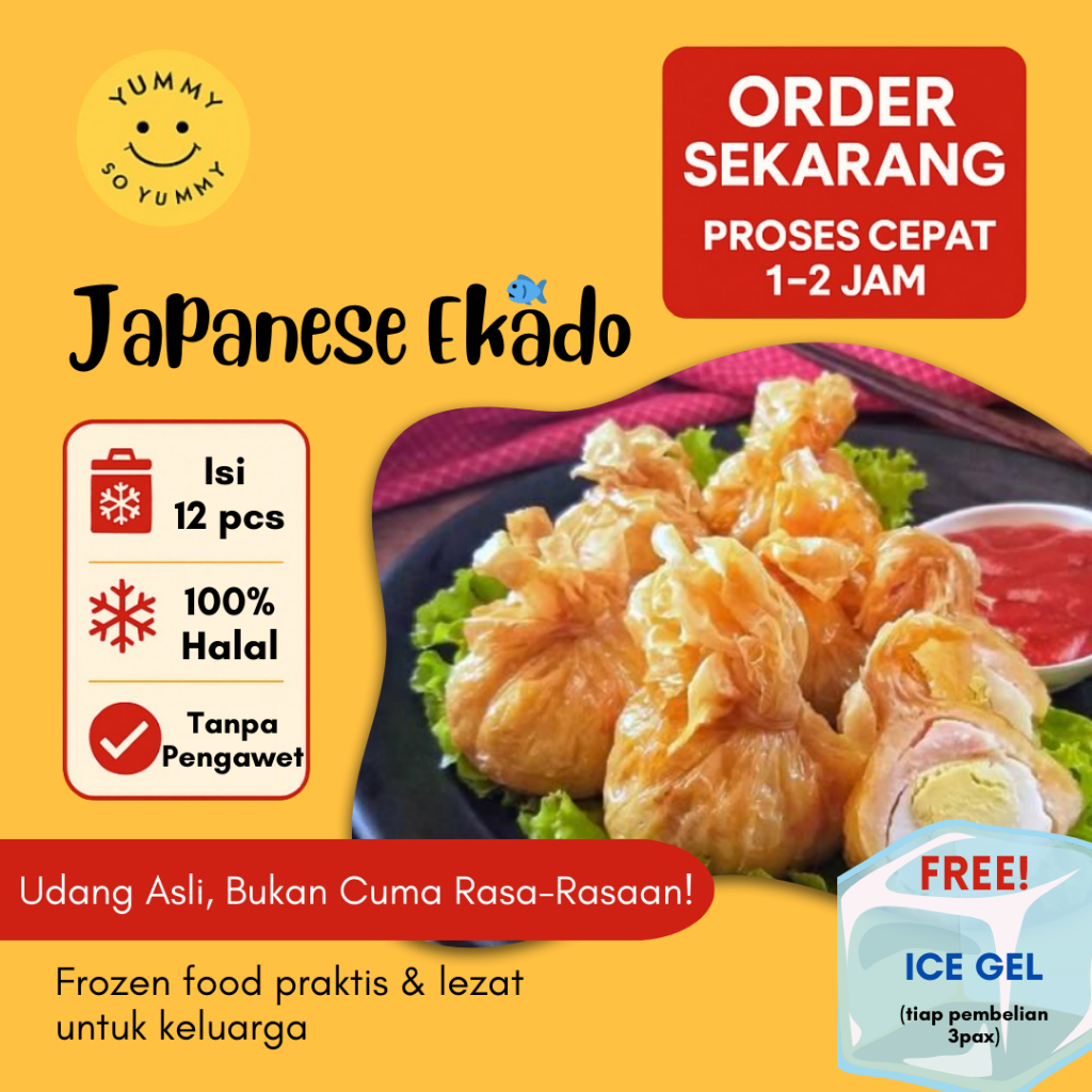 

Makanan Beku Premium Japanese Ekado Money Bag Frozen