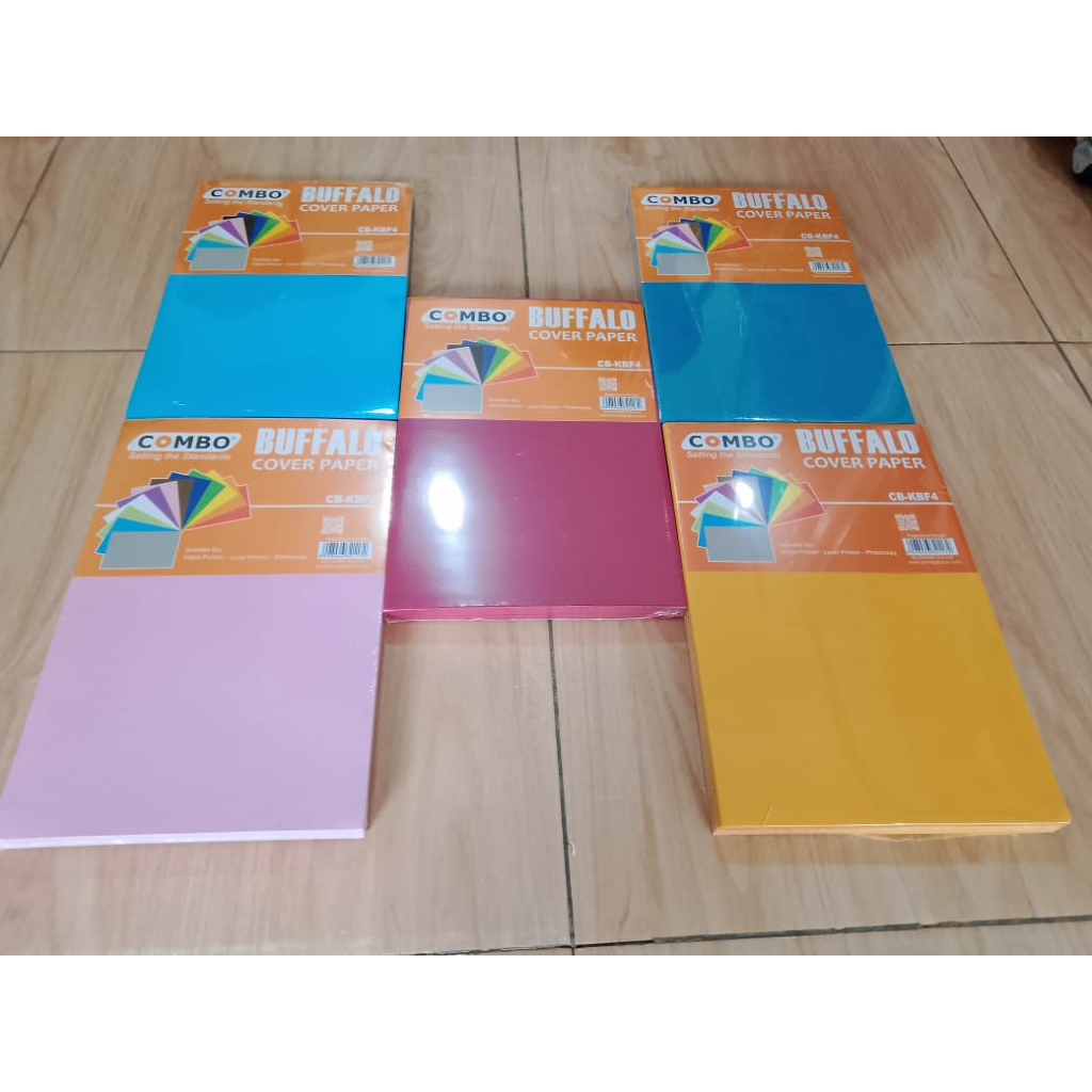 

(Pack) Kertas Cover Jilid Bufalo Combo Ukuran Folio